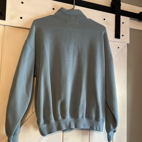 light blue abercrombie quarter zip - Picture 2 of 3
